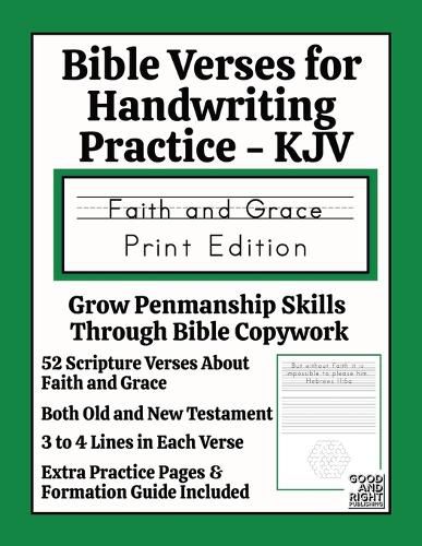 Cover image for Bible Verses for Handwriting Practice - KJV