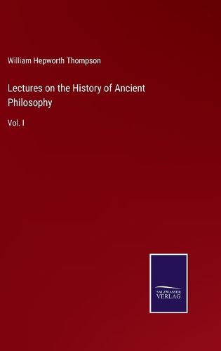 Cover image for Lectures on the History of Ancient Philosophy