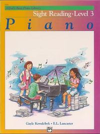 Cover image for Alfred's Basic Piano Library Sight Reading, Bk 3