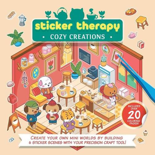 Cover image for Sticker Therapy: Cozy Creations