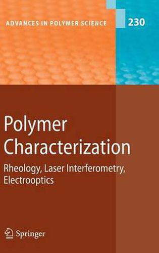 Cover image for Polymer Characterization: Rheology, Laser Interferometry, Electrooptics