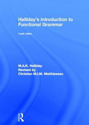 Cover image for Halliday's Introduction to Functional Grammar