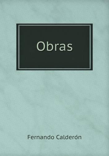 Cover image for Obras