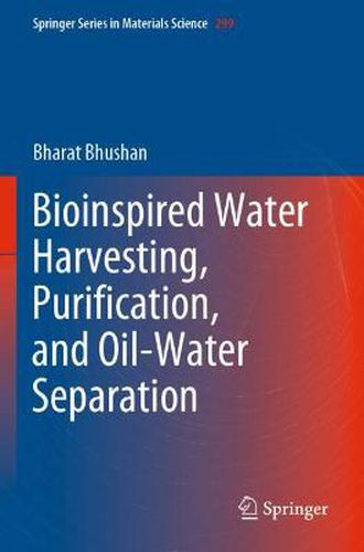 Cover image for Bioinspired Water Harvesting, Purification, and Oil-Water Separation