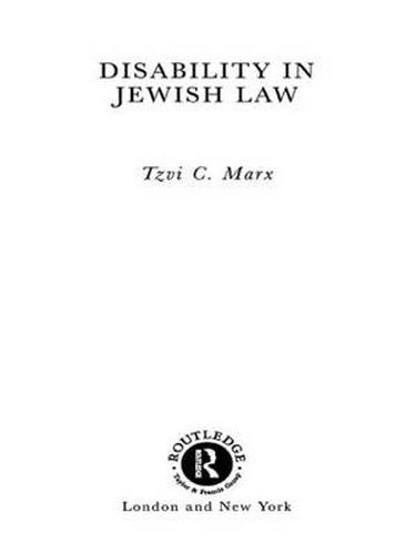 Cover image for Disability in Jewish Law