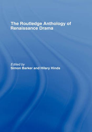 Cover image for The Routledge Anthology of Renaissance Drama