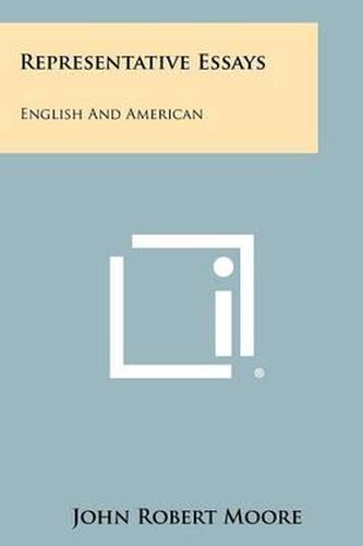 Cover image for Representative Essays: English and American