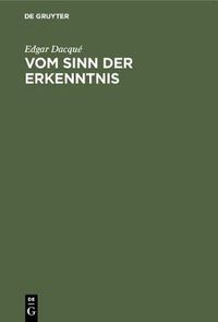 Cover image for Vom Sinn Der Erkenntnis: Eine Bergwanderung