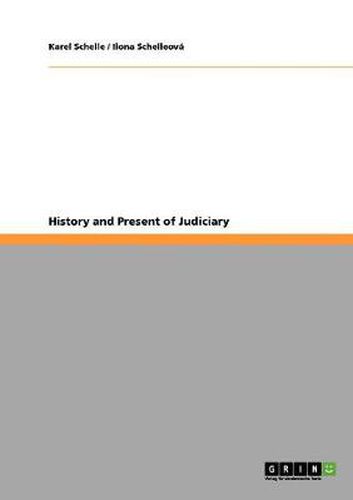 Cover image for History and Present of Judiciary