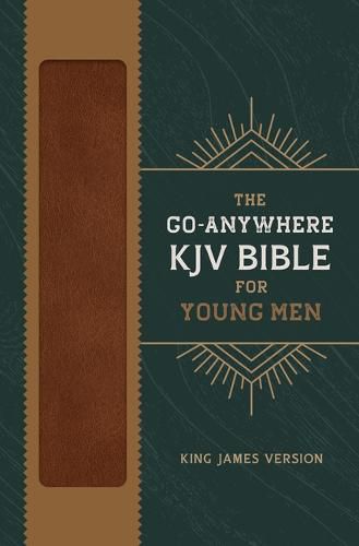 Cover image for The Go-Anywhere KJV Bible for Young Men [Woodgrain Chestnut]