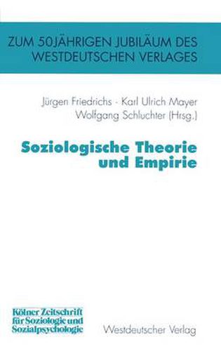 Soziologische Theorie Und Empirie