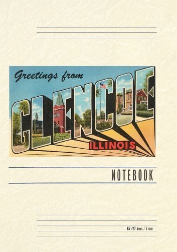 Cover image for Vintage Lined Notebook Greetings from Glencoe, Illinois