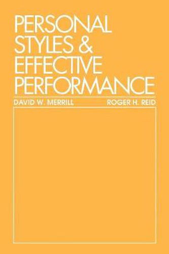 Cover image for Personal Styles & Effective Performance