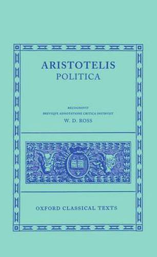 Cover image for Aristotle Politica