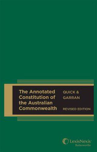 Cover image for The Annotated Constitution of the Australian Commonwealth