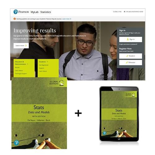 Cover image for Stats: Data and Models, Global Edition + MyLab Statistics with eText