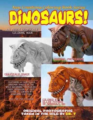 Cover image for New Creations Coloring Book Series: Dinosaurs!