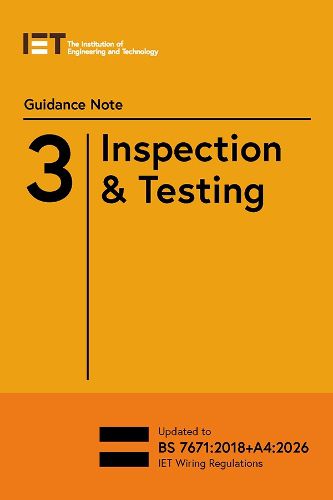 Cover image for Guidance Note 3: Inspection & Testing