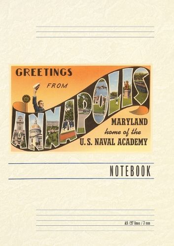 Cover image for Vintage Lined Notebook Greetings from Annapolis