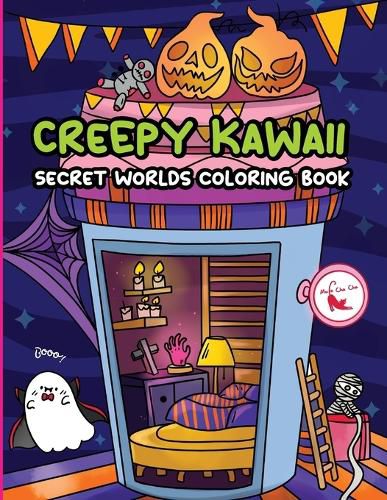 Cover image for Creepy Kawaii Secret Worlds Coloring Book