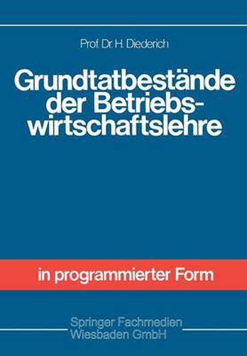 Grundtatbestande Der Betriebswirtschaftslehre