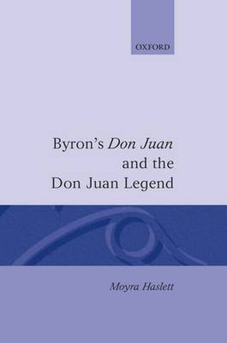 Cover image for Byron's Don Juan and the Don Juan Legend