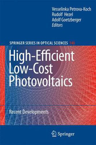 Cover image for High-Efficient Low-Cost Photovoltaics: Recent Developments