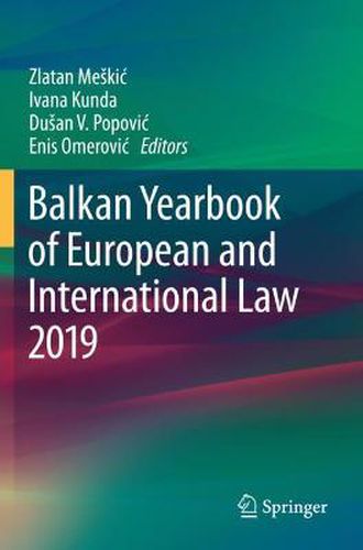 Cover image for Balkan Yearbook of European and International Law 2019