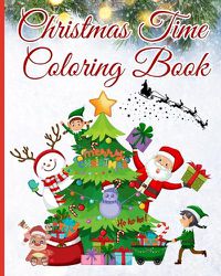 Cover image for Christmas Time Coloring Book