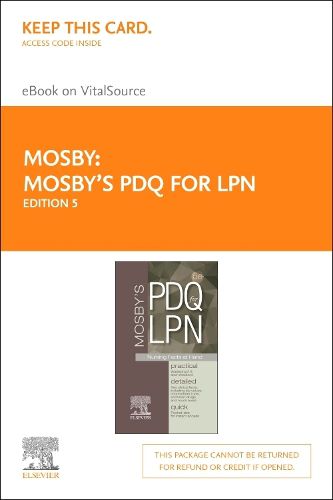 Cover image for Mosby'S Pdq for Lpn - Elsevier E-Book on Vitalsource (Retail Access Card): Practical, Detailed, Quick
