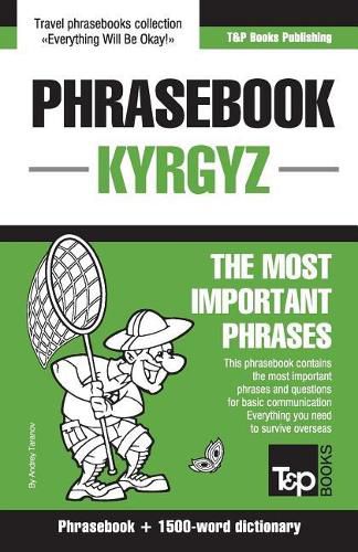 Cover image for English-Kyrgyz phrasebook and 1500-word dictionary