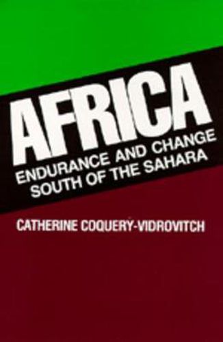 Cover image for Africa: Endurance and Change South of the Sahara