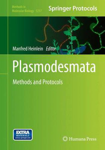 Cover image for Plasmodesmata: Methods and Protocols
