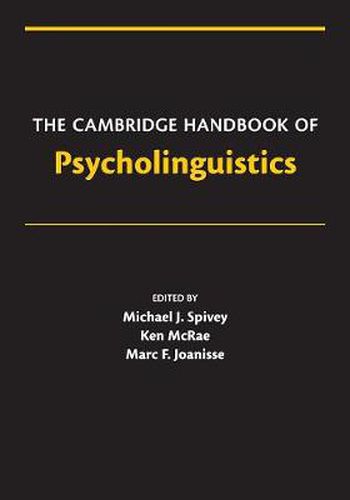 Cover image for The Cambridge Handbook of Psycholinguistics