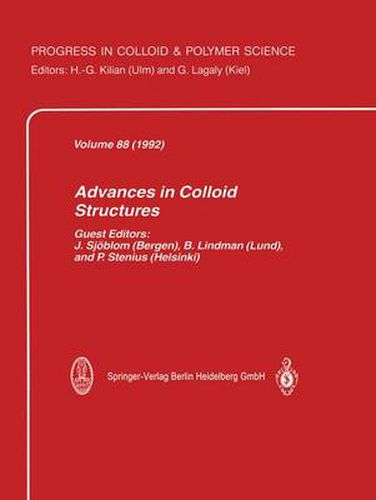 Cover image for Advances in Colloid Structures