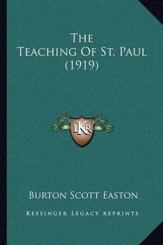 Cover image for The Teaching of St. Paul (1919)