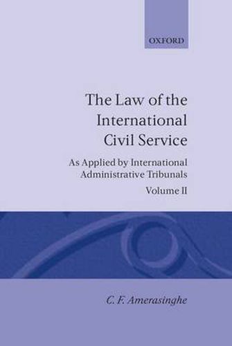 Cover image for The Law of the International Civil Service