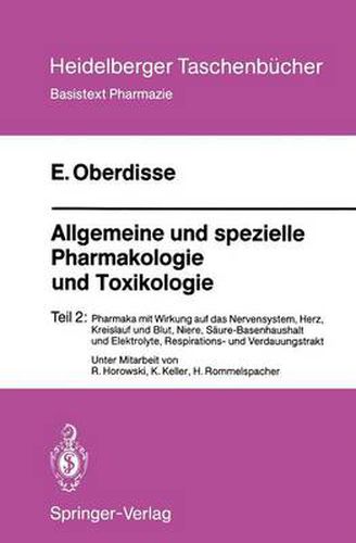 Cover image for Allgemeine und Spezielle Pharmakologie und Toxikologie