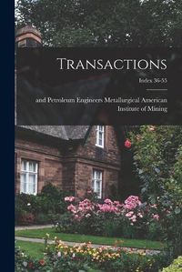 Cover image for Transactions; Index 36-55