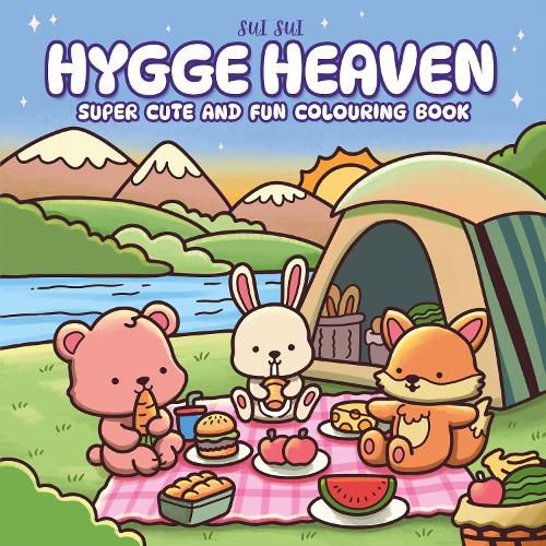 Cover image for Hygge Heaven: Super cute and fun colouring book featuring adorable animal characters