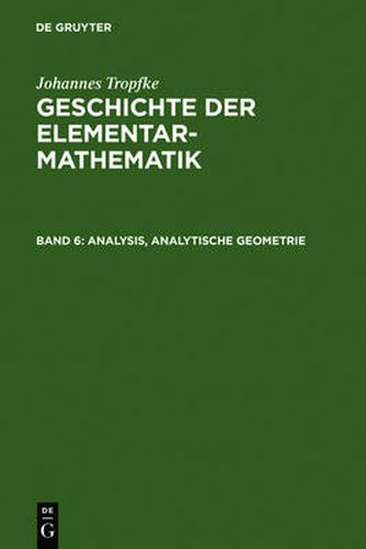 Analysis, analytische Geometrie