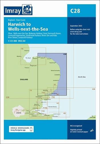 Cover image for Imray Chart C28: Harwich to Wells-next-the-sea