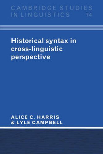 Cover image for Historical Syntax in Cross-Linguistic Perspective