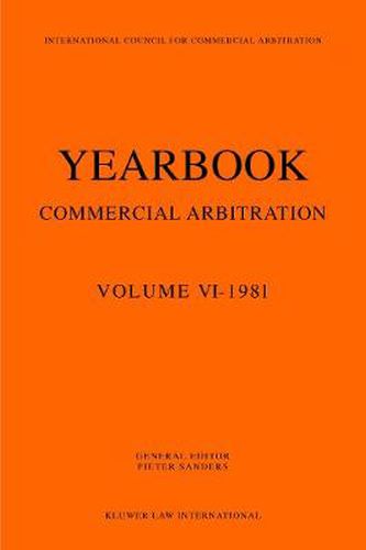 Cover image for Yearbook Commercial Arbitration, 1981