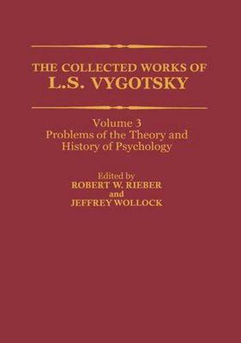 Cover image for The Collected Works of L. S. Vygotsky: Problems of the Theory and History of Psychology