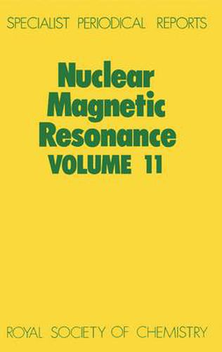 Cover image for Nuclear Magnetic Resonance: Volume 11