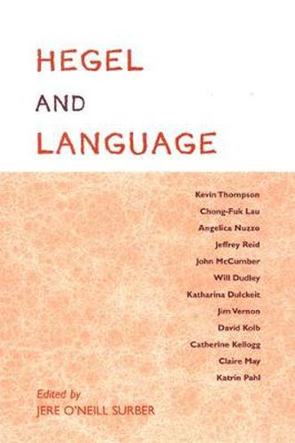 Cover image for Hegel and Language