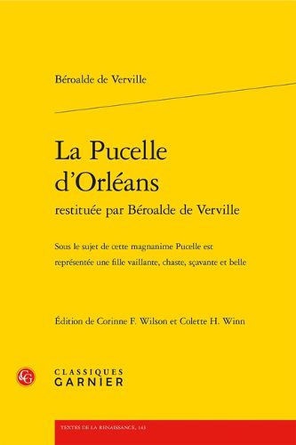 Cover image for La Pucelle d'Orleans Restituee Par Beroalde de Verville