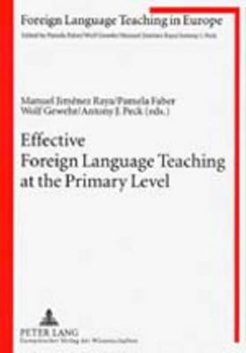 Cover image for Effective Foreign Language Teaching at the Primary Level: Focus on the Teacher