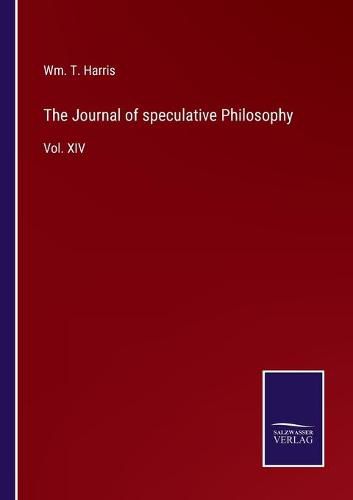 Cover image for The Journal of speculative Philosophy: Vol. XIV